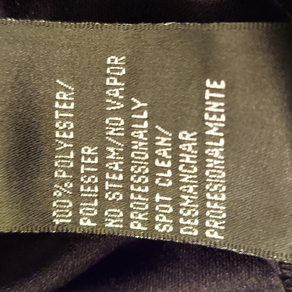 SL Fashions Black Chiffon Tea Length Dress - Picture 11 of 14